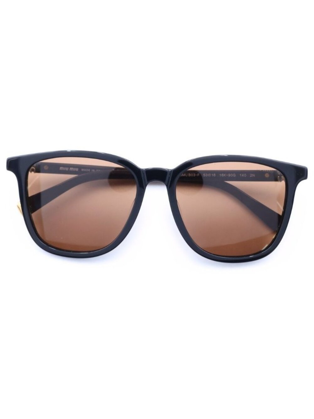 Miu Miu Sunglasses Wellington Square Frame Black Eyewear